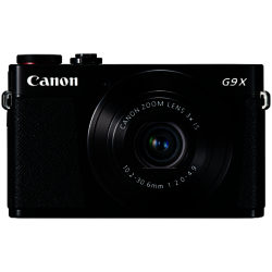 Canon PowerShot G9 X Digital Camera, 1080p, 20MP, 3x Optical Zoom, OIS, NFC, Wi-Fi, 3 Touch Screen Black